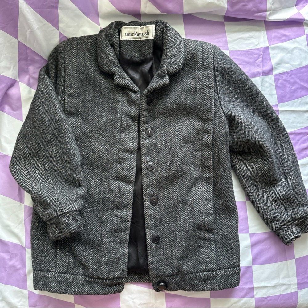 Mackintosh Gray Coat Size Small